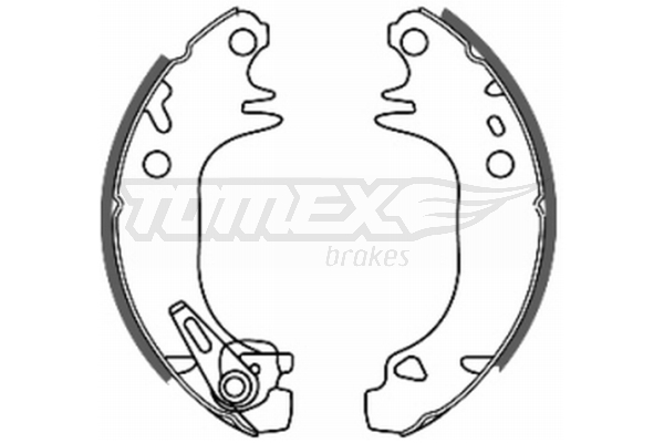 Sada brzdových čeľustí TOMEX Brakes
